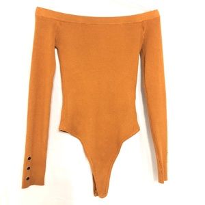 Orange bodysuit